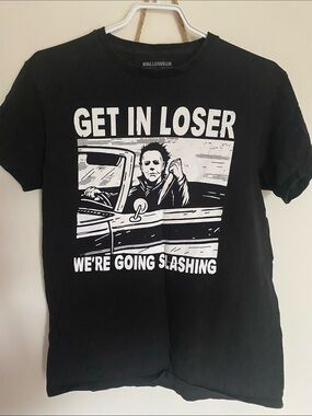 Halloween Movie Graphic Shirt "Get In Loser" Horror Clothes
